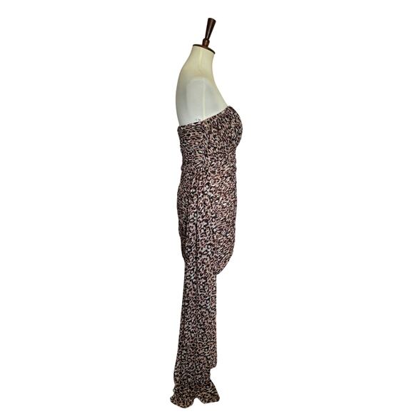 LAVISH ALICE HAND PLEATED CHIFFON SWEETHEART MINI DRESS - Picture 3 of 4